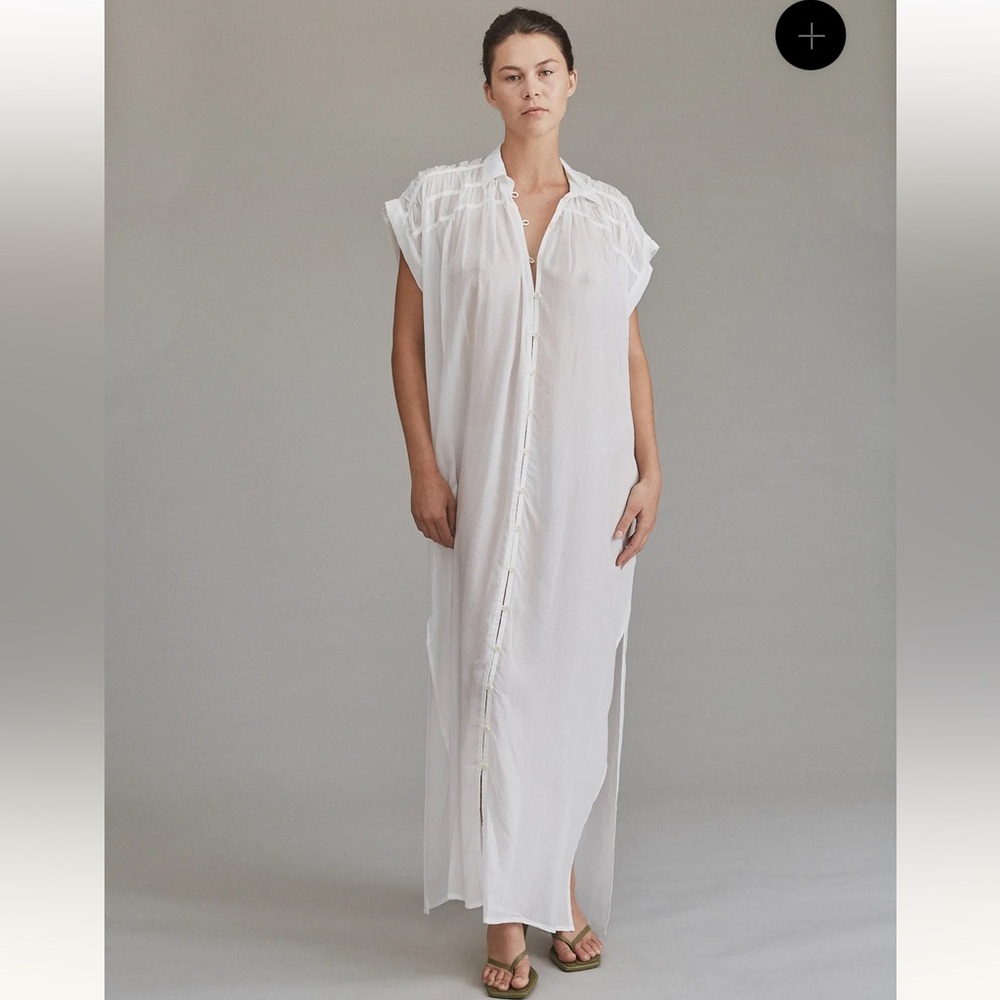 Acacia Lita Dress Maxi Dress White - Size P (XS, not Petite)